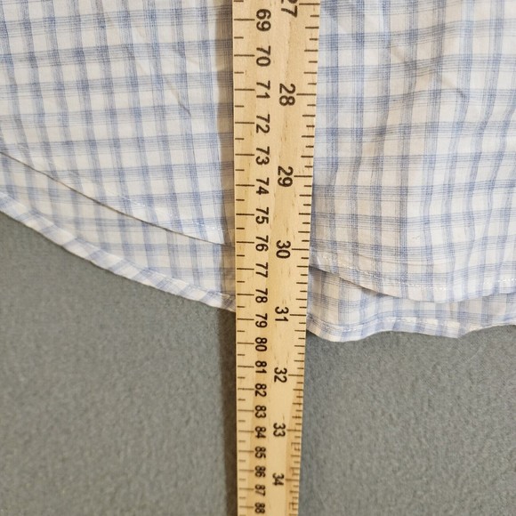 Lucky Brand Mens Shirt XL Blue/White Check Button Down  Long Sleeve - Picture 9 of 16